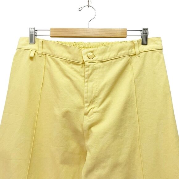 Big Bud Press Western Pants Butter Yellow Size XL Flared Cotton Twill Bellbottom - Picture 5 of 12